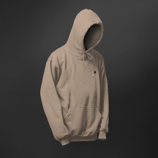 St. Beaut Splatter Rose Hoodie-SAND